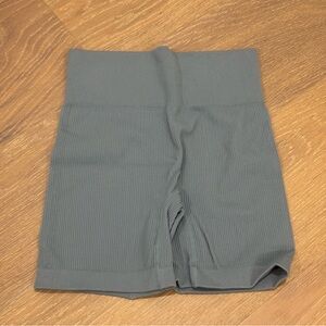 Sage Green Women's Ribbed Shorts